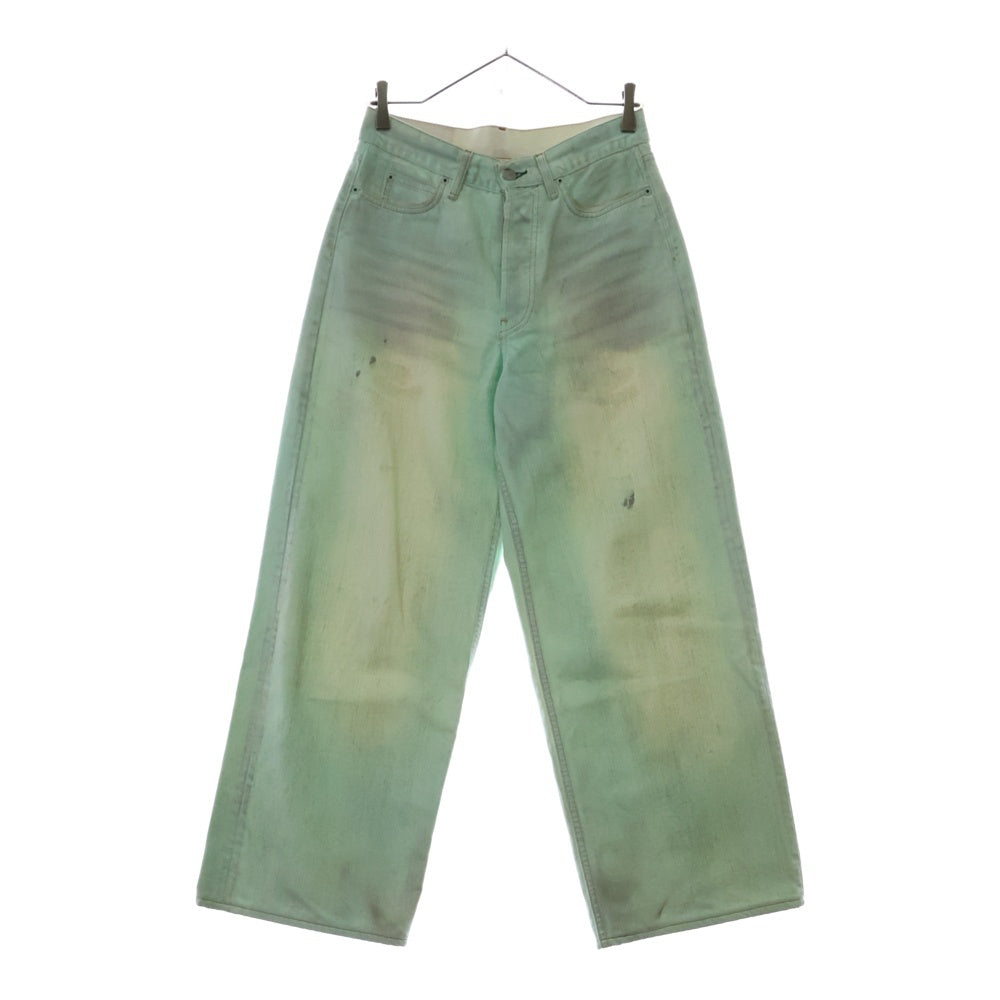 Acne Studios(アクネ ストゥディオズ) 25SS FN TRAFFIC MINT GLOW バギーフィットジーンズ デニムパンツ グリーン 1981M