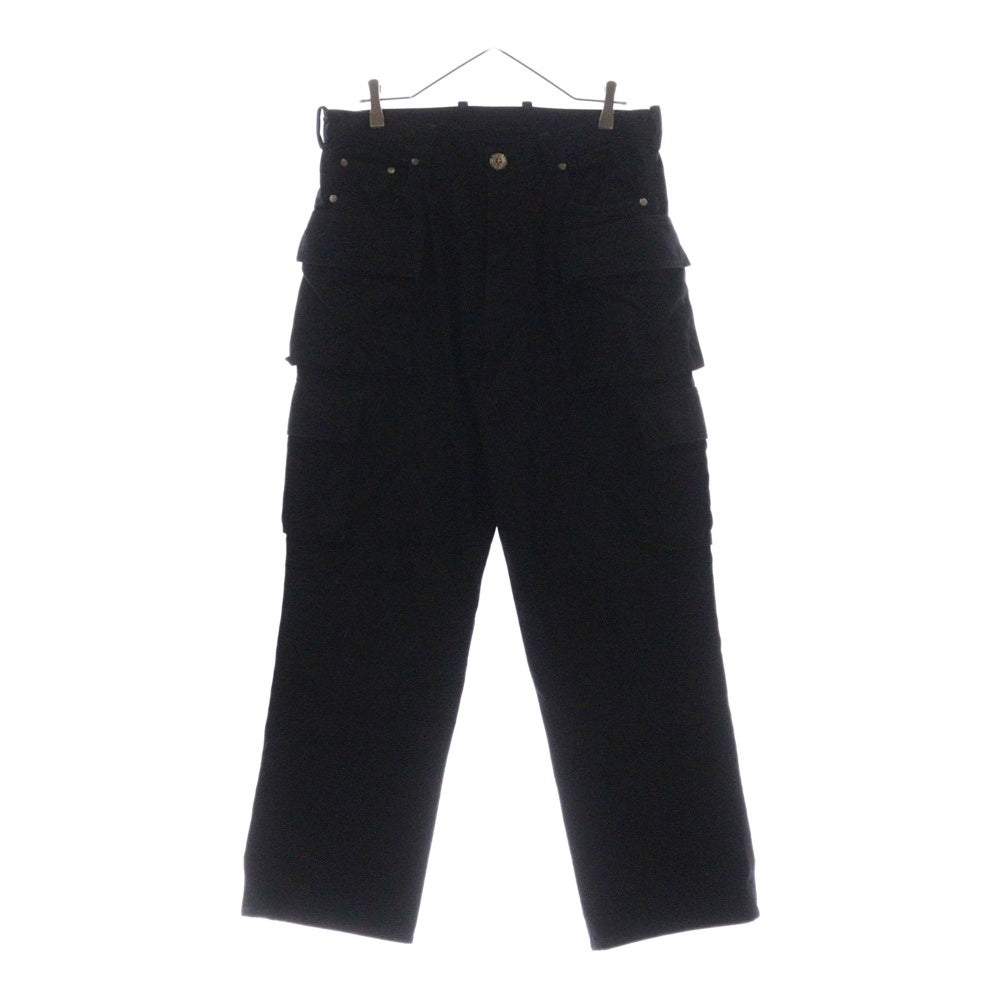 CHROME HEARTS(クロムハーツ) FLEURKNEE FATIGUE PANTS フレアニー ファティーグ カーゴパンツ ブラック/シルバー