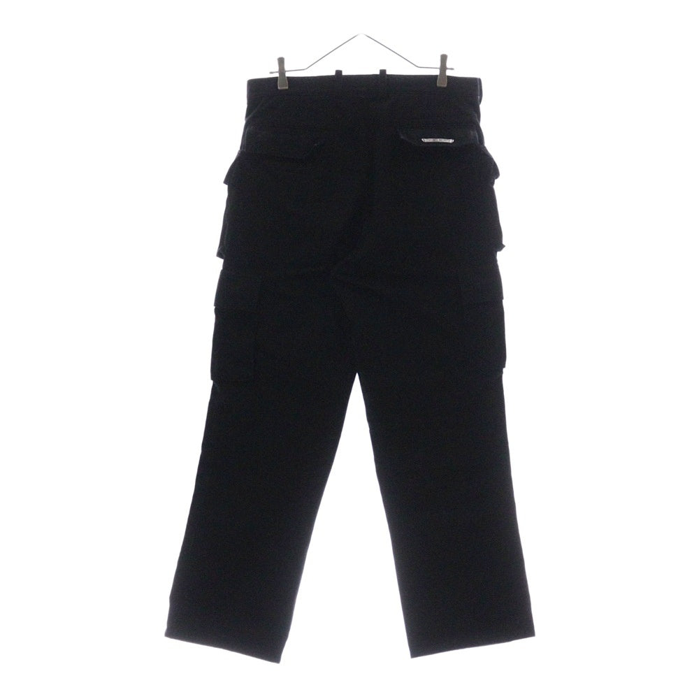CHROME HEARTS(クロムハーツ) FLEURKNEE FATIGUE PANTS フレアニー ファティーグ カーゴパンツ ブラック/シルバー