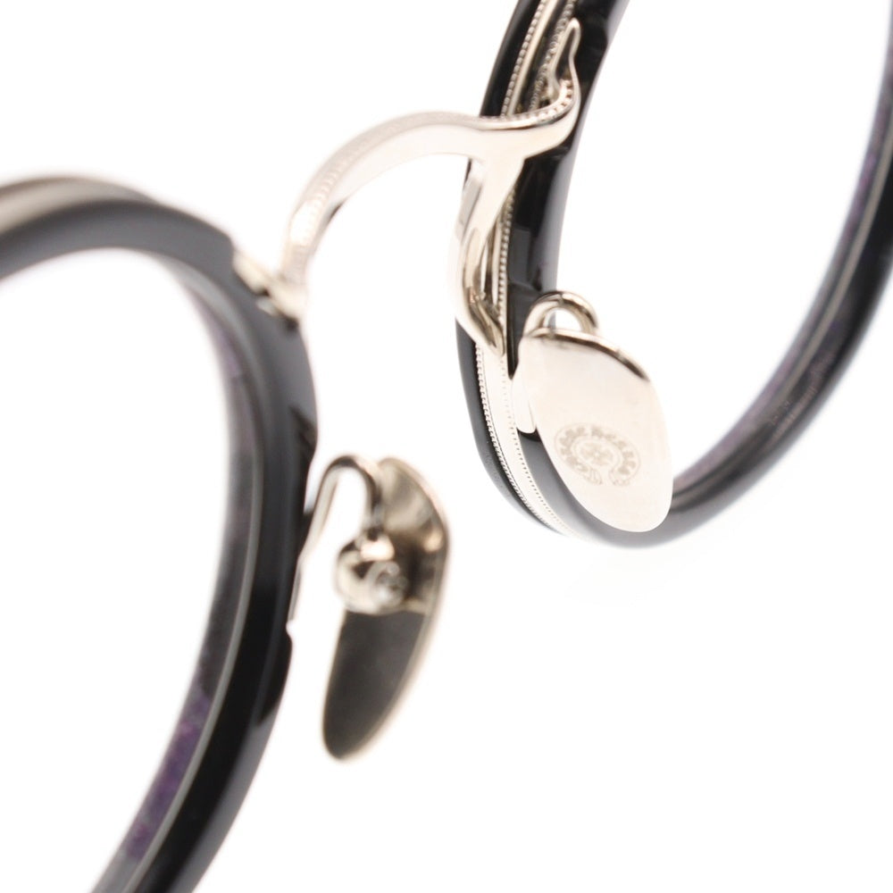 CHROME HEARTS(クロムハーツ) BRA-GILE ブラジル ラウンドサングラス メガネ ブラック/シルバー
