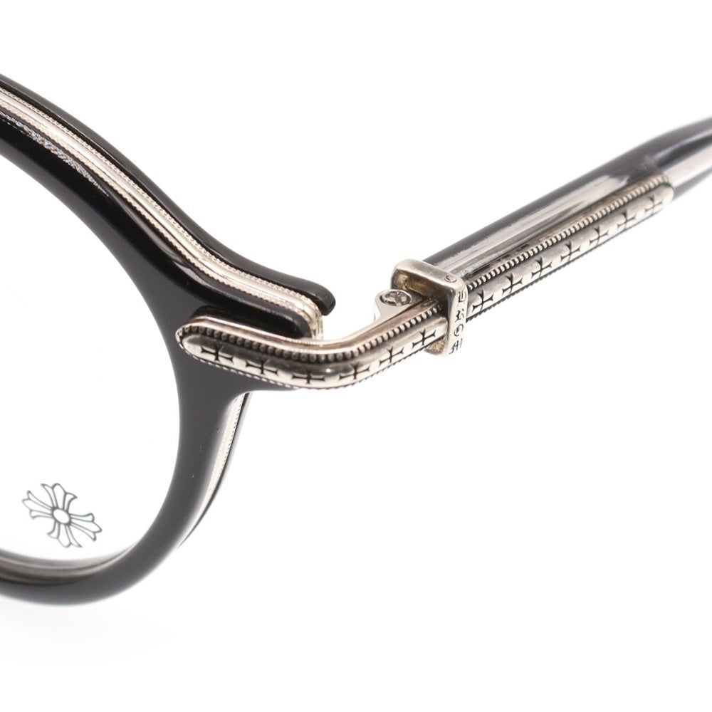 CHROME HEARTS(クロムハーツ) BRA-GILE ブラジル ラウンドサングラス メガネ ブラック/シルバー