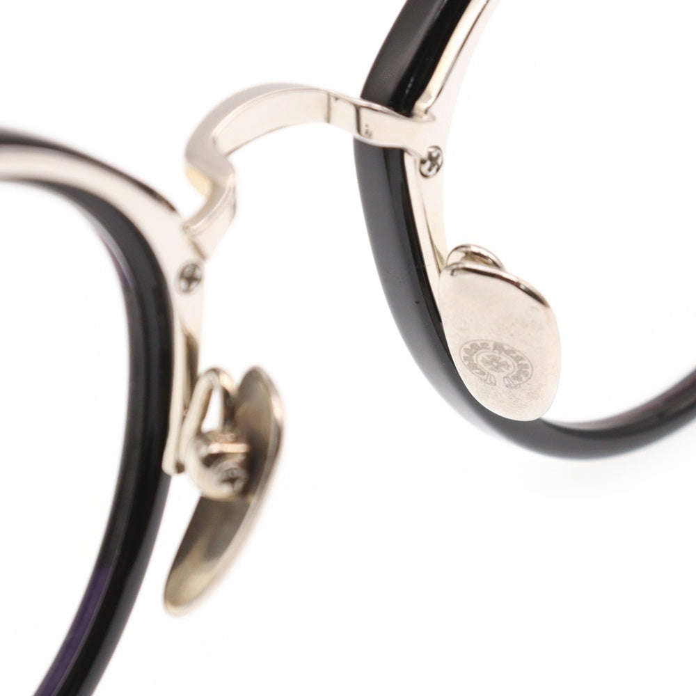 CHROME HEARTS(クロムハーツ) DIG BIG ディッグぐビッグ ボストンサングラス メガネ ブラック/シルバー