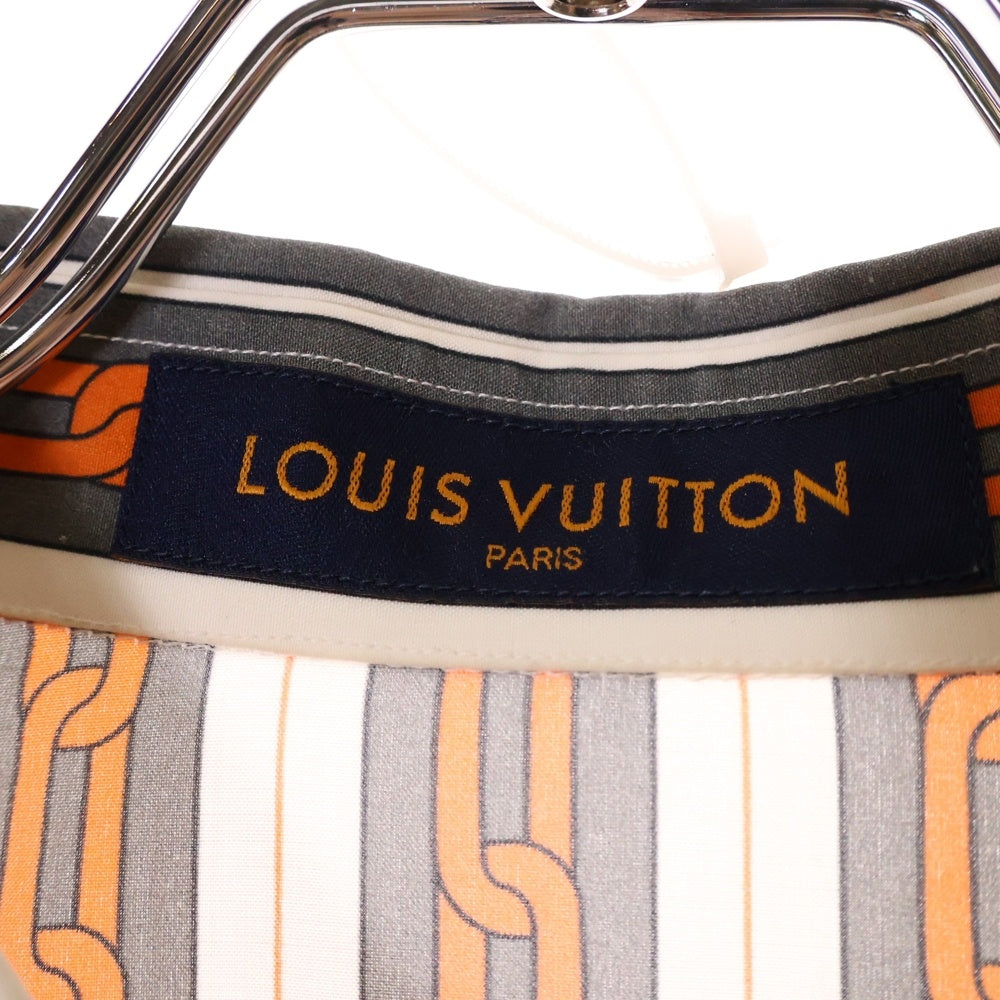 LOUIS VUITTON(ルイヴィトン) 19AW 総柄 チェーンデザイン シルク混 長袖シャツ マルチカラー RM192M NLJ HHS17W