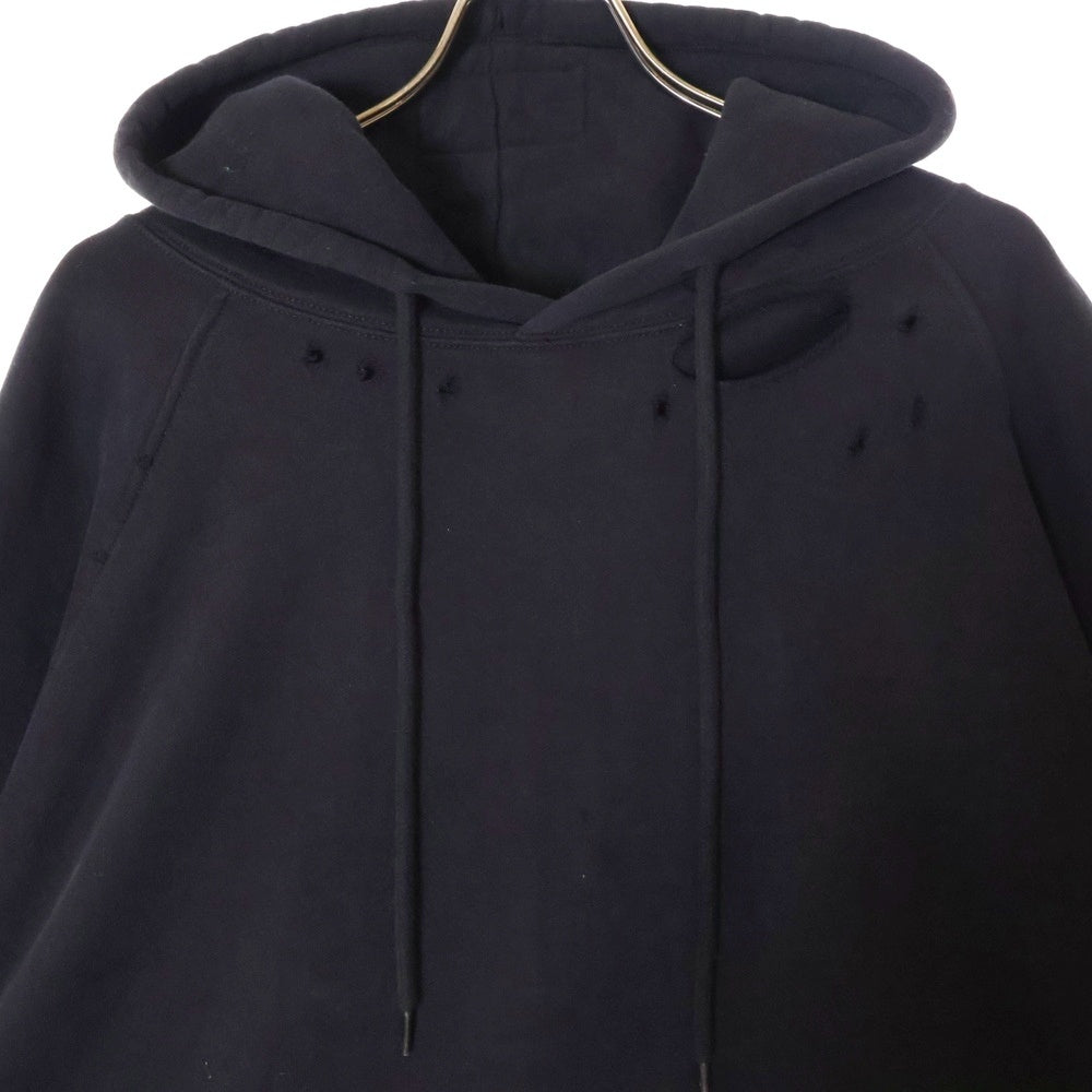 RAF SIMONS(ラフシモンズ) 23SS フィリップ・ヴァンデンベルク フーデッド バックプリント スウェットパーカー ブラック 231-184A 19004-0099