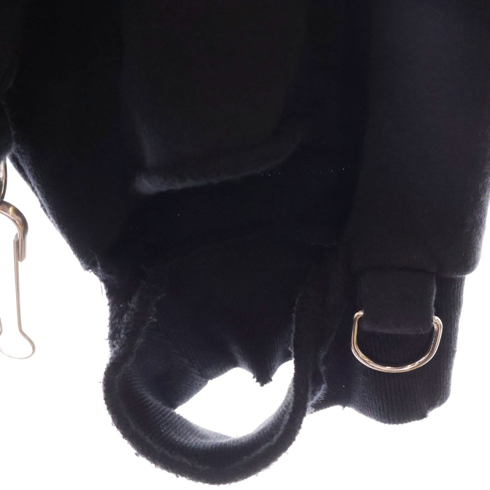 RAF SIMONS(ラフシモンズ) 23SS フィリップ・ヴァンデンベルク フーデッド バックプリント スウェットパーカー ブラック 231-184A 19004-0099