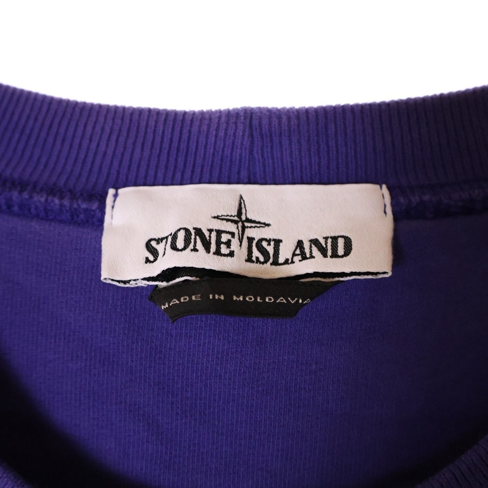 STONE ISLAND(ストーンアイランド) ワッペンパッチ コットン クルーネック スウェット パープル 751563020