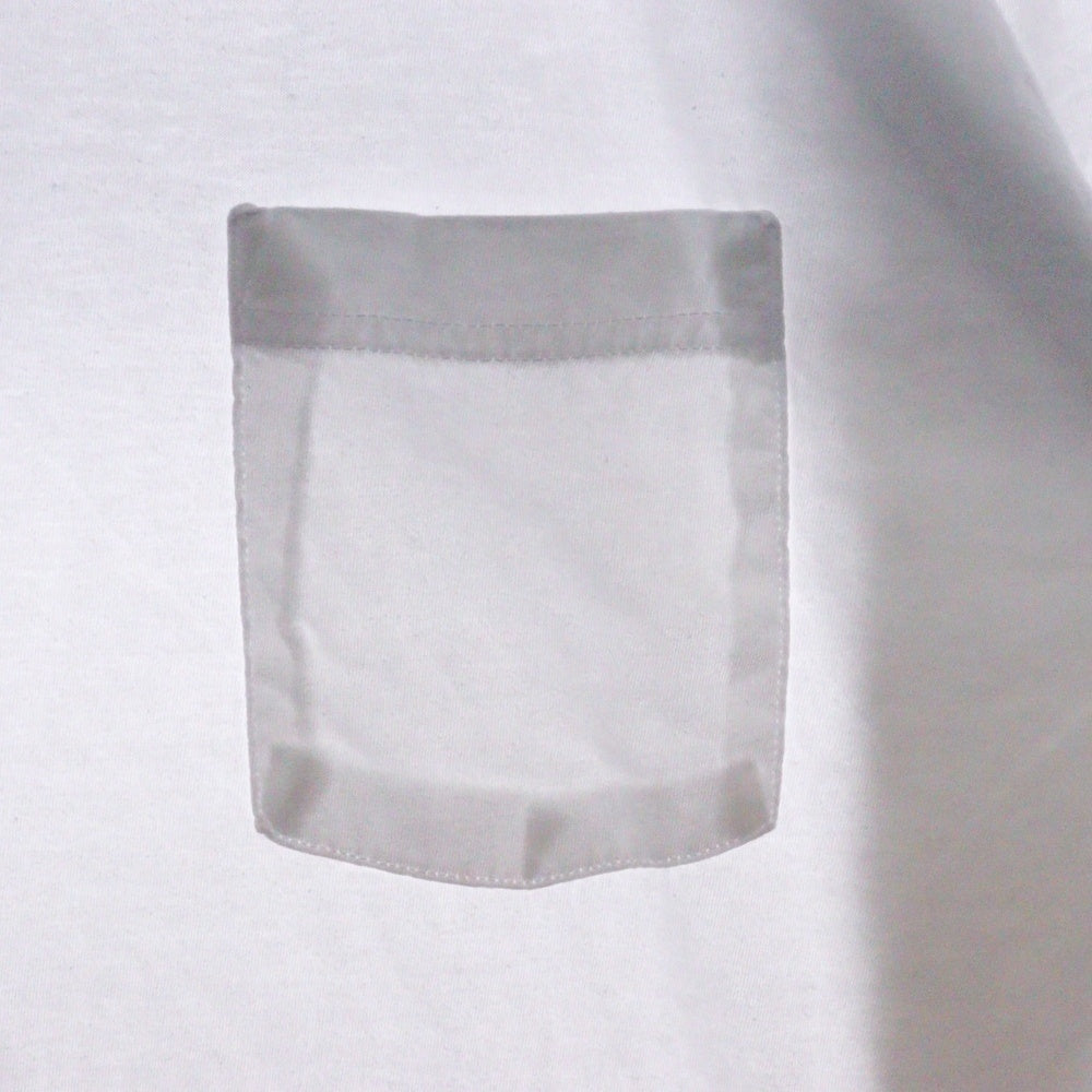 CHROME HEARTS(クロムハーツ) Neck Logo L/S Tee ネックロゴ プリント長袖Tシャツ カットソー ホワイト