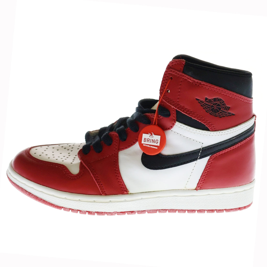 NIKE(ナイキ) 【観賞用 1994年製】 AIR JORDAN 1 RETRO HIGH CHICAGO 130207-101 エアジョーダン1 シカゴ ハイカットスニーカー ホワイト/レッド US7.5/25.5m