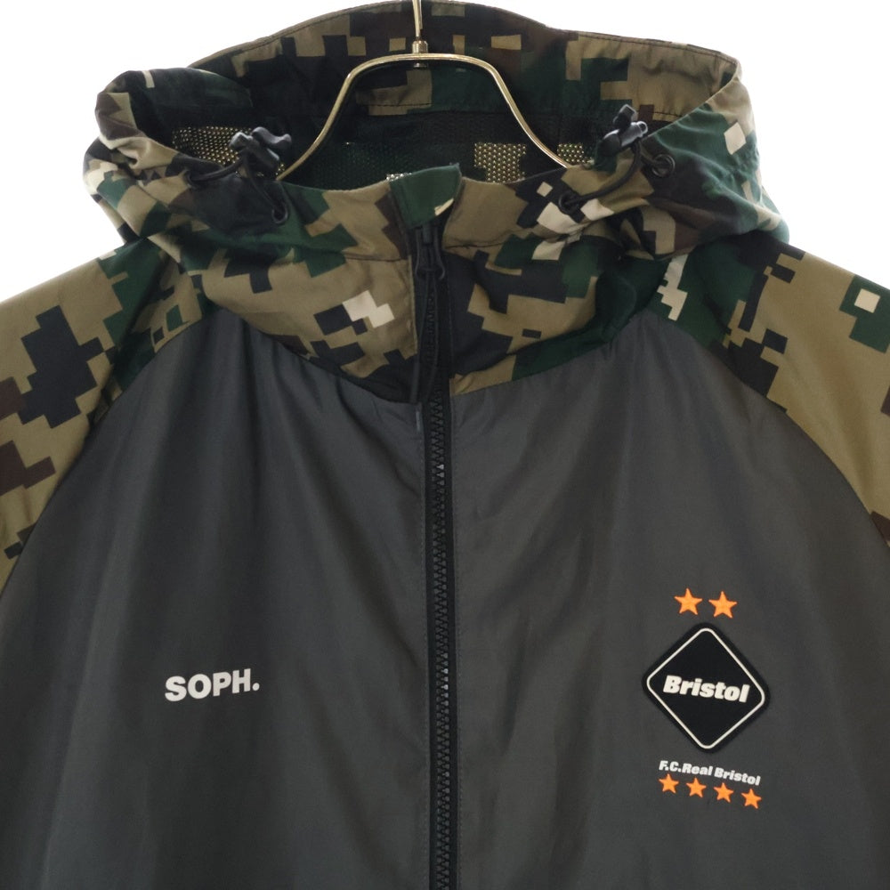 F.C.R.B./F.C.Real Bristol/FCRB(エフシーアールビー/エフシーレアルブリストル) 19AW × SOPH MULTI PATTERN TRAINING JACKET ソフ マルチパターン トレーニングジャケット レッド/ブラック FCRB-192030