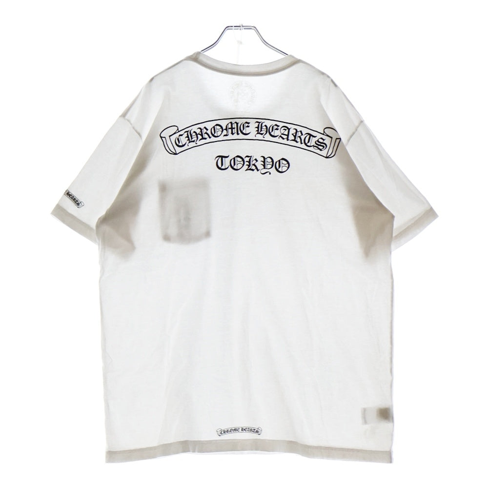 CHROME HEARTS(クロムハーツ) CH T-SHRT TOKYO LTD 東京限定バックプリント 半袖Tシャツ カットソー ホワイト