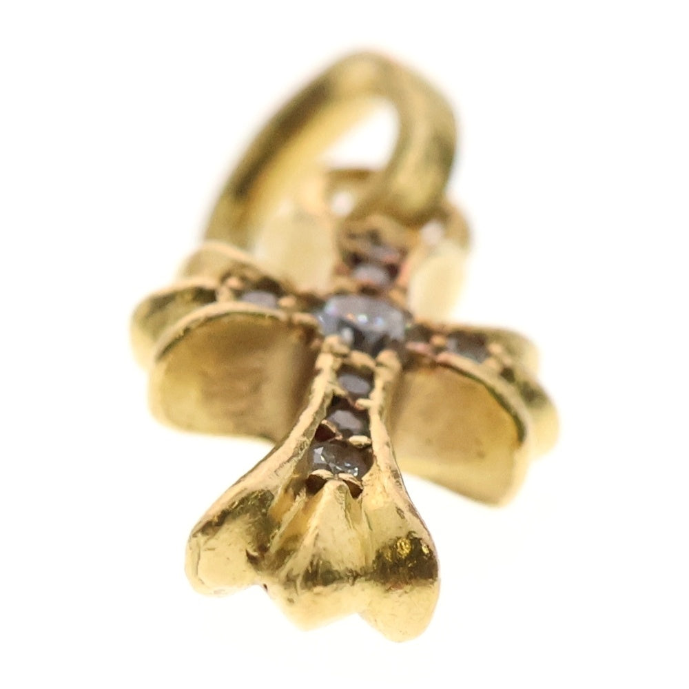 CHROME HEARTS(クロムハーツ) 22K CRS BBYFAT P/DIA ベイビーファットクロス PAVEダイヤ ペンダントトップ ゴールド BCA035