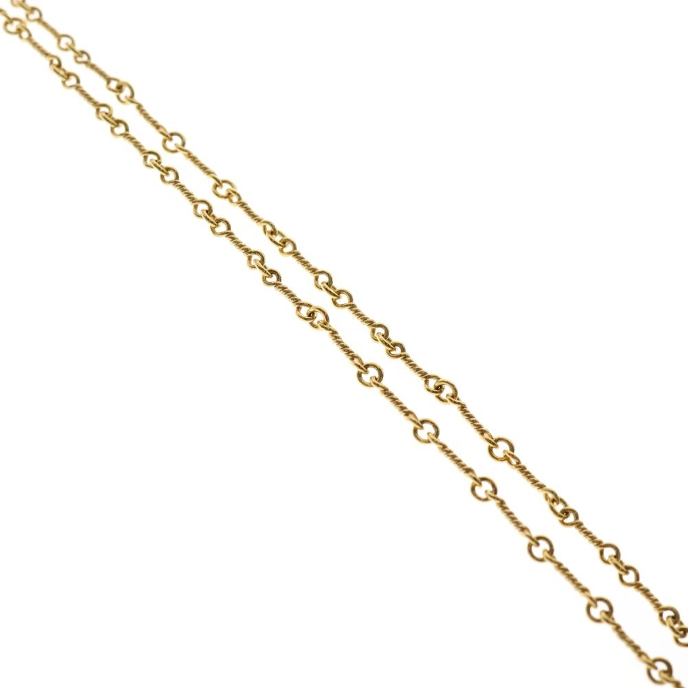 CHROME HEARTS(クロムハーツ) 22K NECKCHAIN T18 ツイストチェーンネックレス 18inch ゴールド BCA014