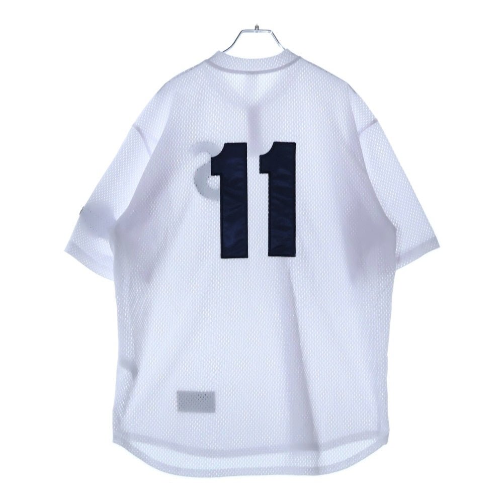 SUPREME(シュプリーム) 25SS S Logo Baseball Henleyメッシュ Sロゴ ベースボール ヘンリー ネック Tシャツ カットソー ホワイト