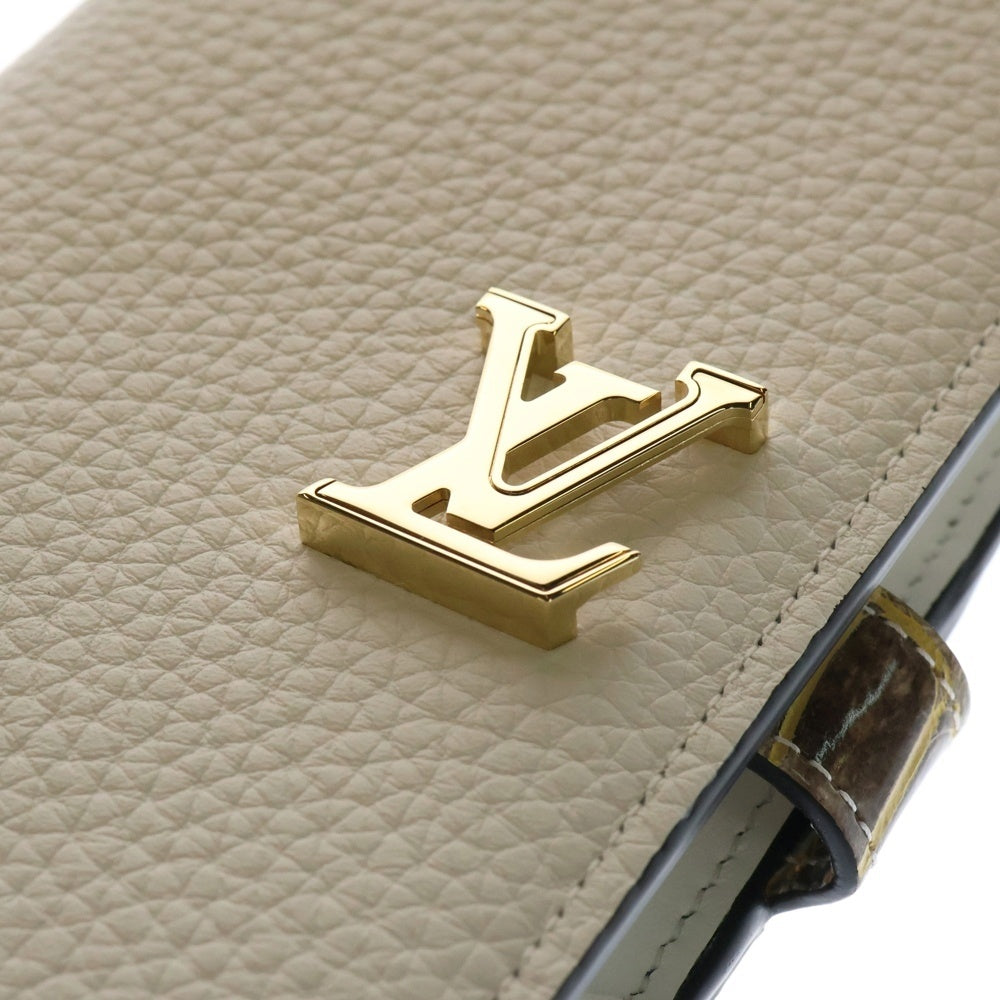LOUIS VUITTON(ルイヴィトン) トリヨン ヴェルティカルウォレット エキゾチックレザー 二つ折り長財布 ホワイト