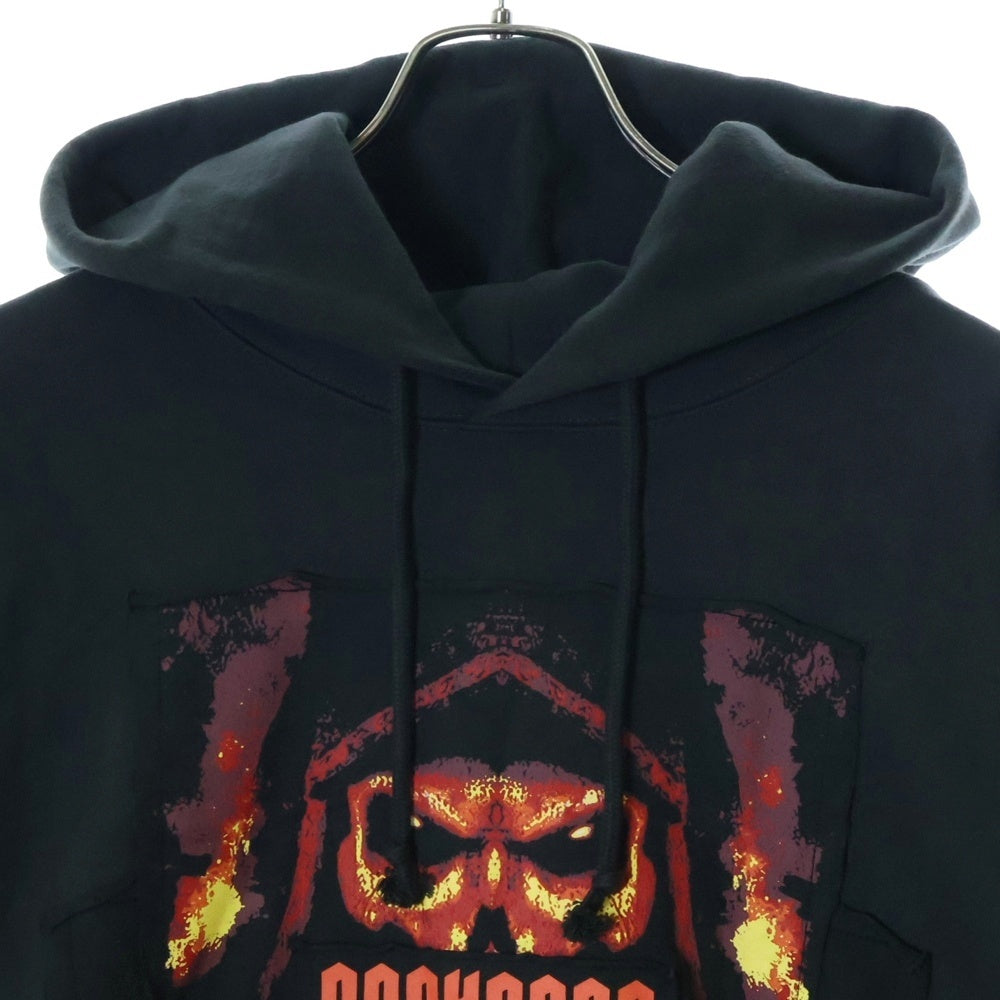 VETEMENTS(ヴェトモン) 20AW Metal Patch Hoodie UAH21TR584 メタルパッチ スウェット フーディー プルオーバーパーカー チャコールグレー