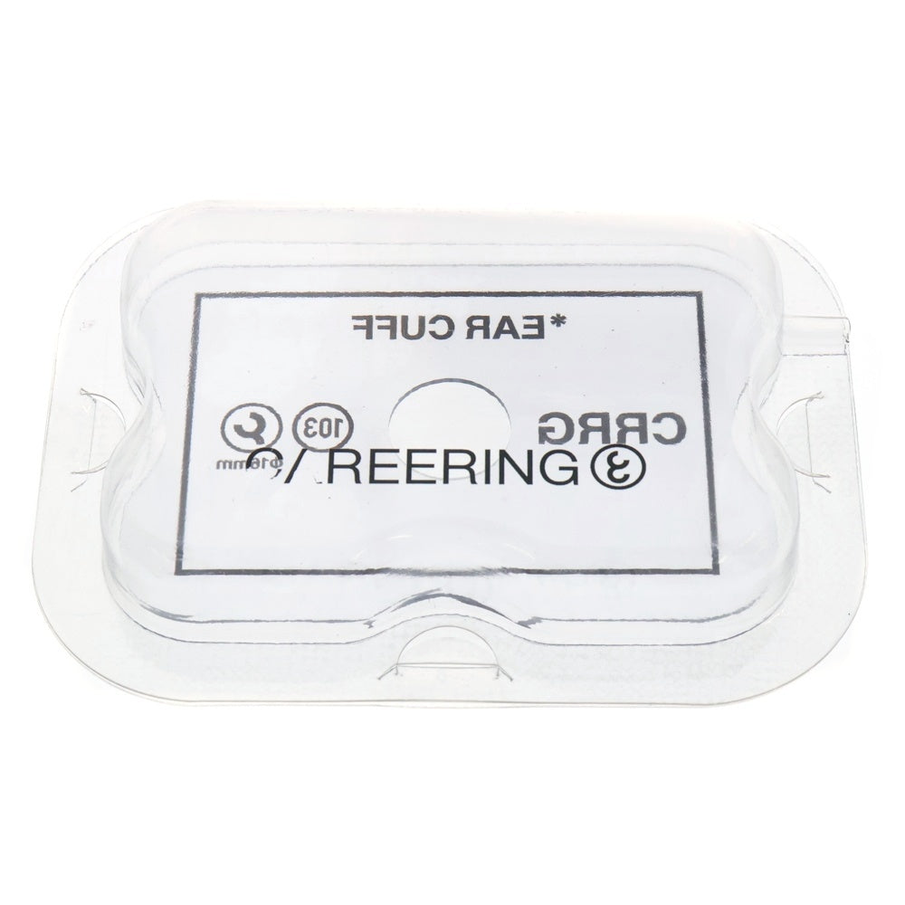 CAREERING(キャリアリング) EAR CUFF 103 (BK) フープ イヤーカフ ブラック EC103B