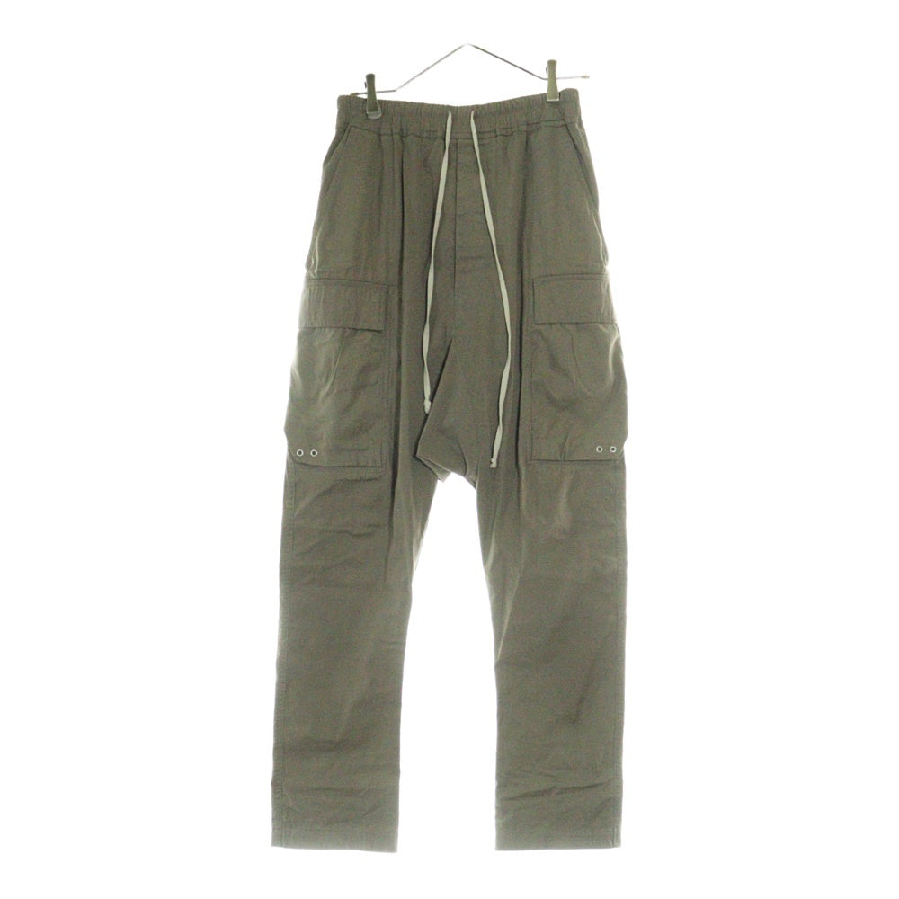 Rick Owens(リックオウエンス) 22AW STROBE期 CARGO LONG サルエル ドローコード カーゴ ロングパンツ ブラウン RU02B2379-TE