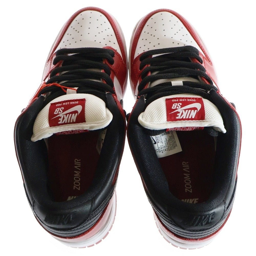 NIKE SB(ナイキエスビー) DUNK LOW PRO J-PACK CHICAGO BQ6817-600 ダンク プロ ジェーパック シカゴ ローカットスニーカー レッド/ホワイト US7.5/25.5cm