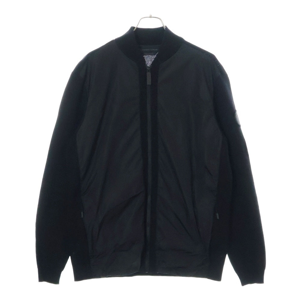 CANADA GOOSE(カナダグース) WINDBRIDGE FULL ZIP SWEATER ナイロン切替 ウィンドブリッジ ジップアップジャケット ブラック 6934M