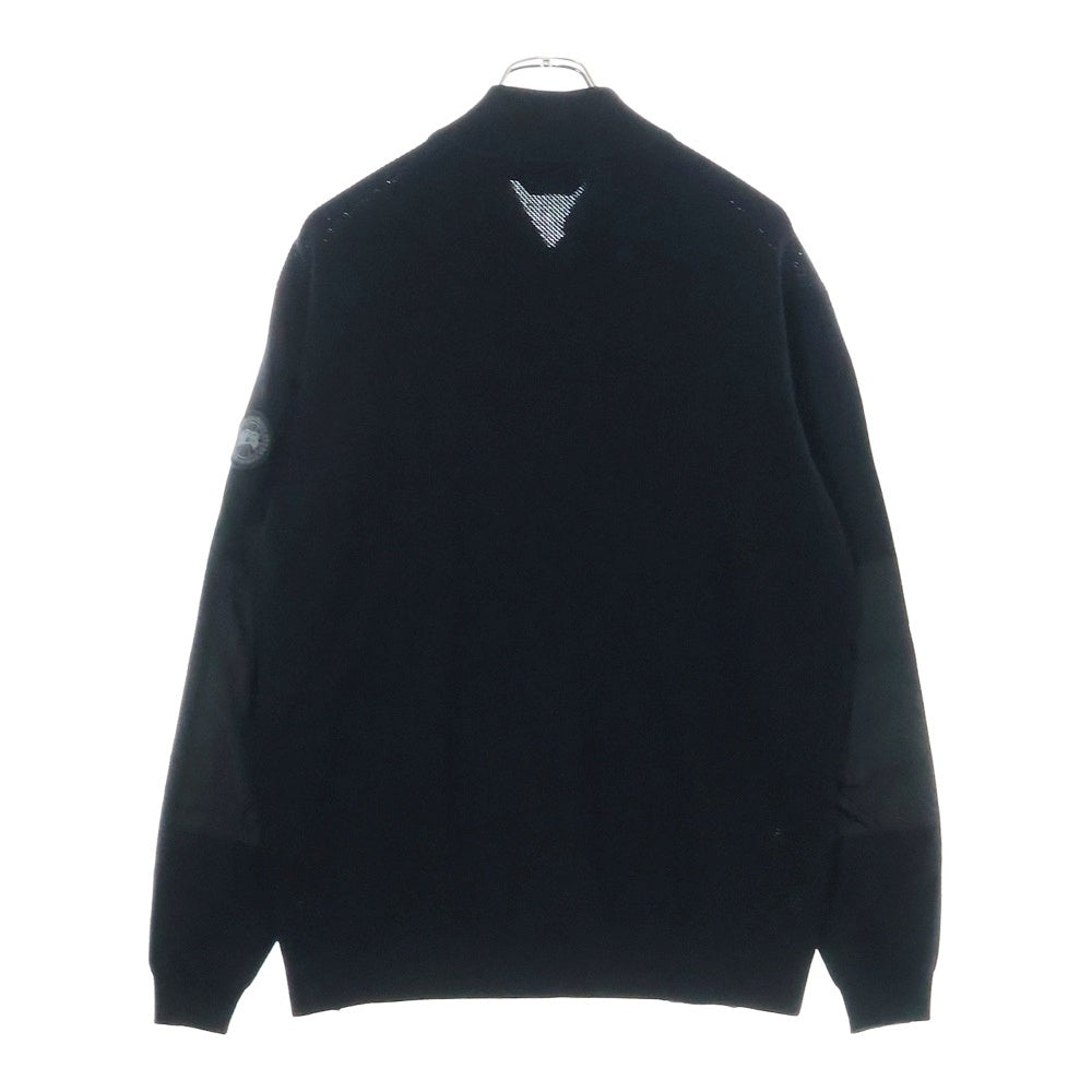 CANADA GOOSE(カナダグース) WINDBRIDGE FULL ZIP SWEATER ナイロン切替 ウィンドブリッジ ジップアップジャケット ブラック 6934M
