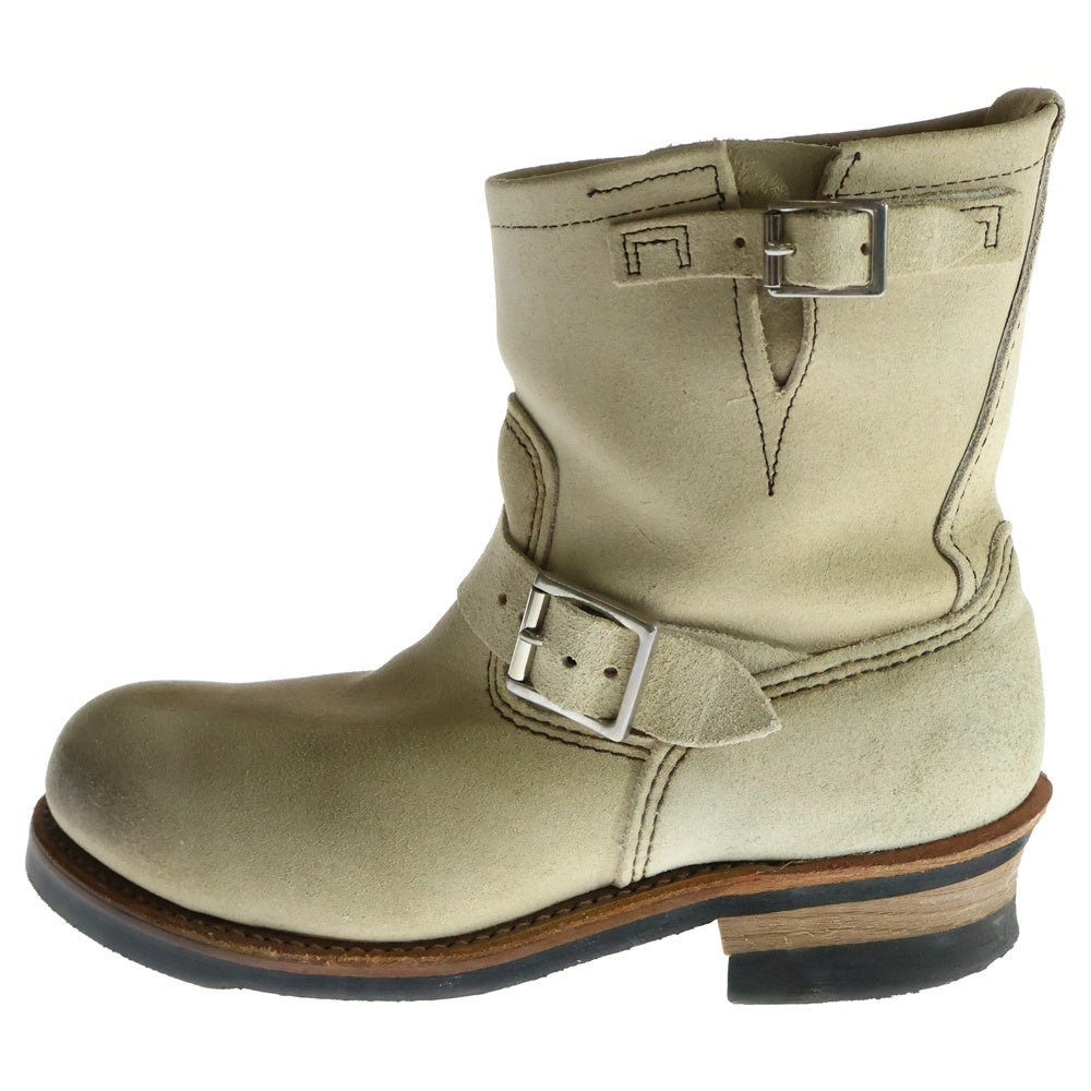 RED WING(レッド ウイング) 2965 ショートエンジニア スウェードレザー ブーツ ベージュ