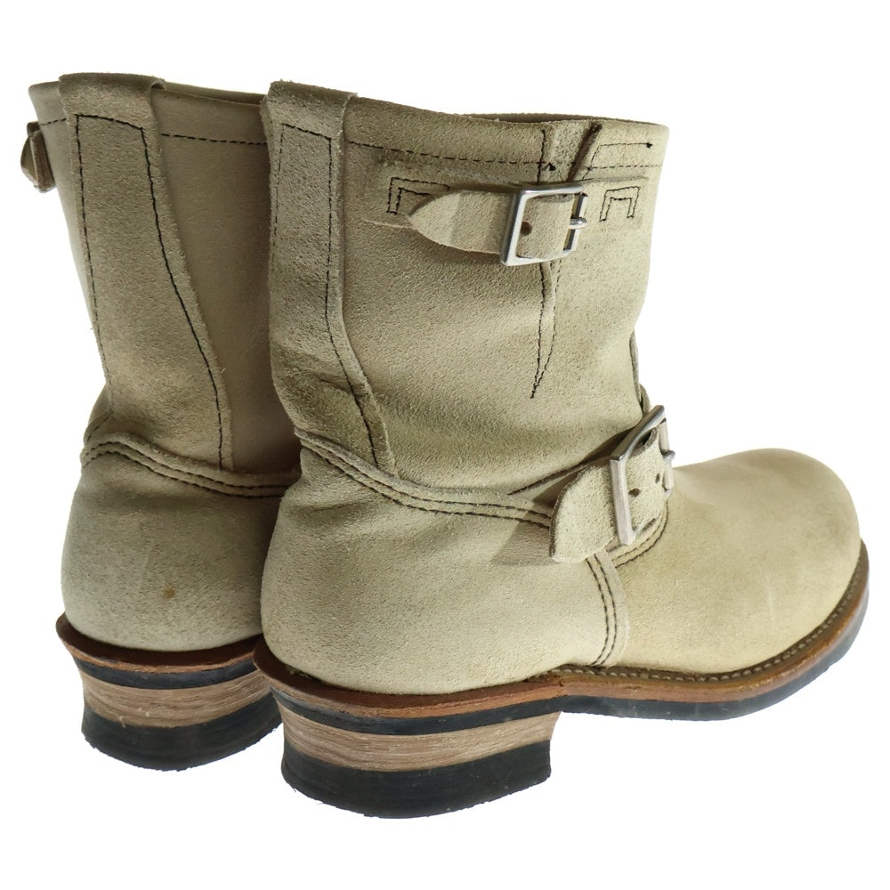 RED WING(レッド ウイング) 2965 ショートエンジニア スウェードレザー ブーツ ベージュ