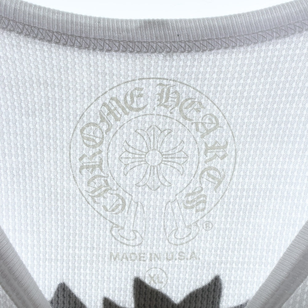 CHROME HEARTS(クロムハーツ) THERMAL L/S VINE DAGGER ヴァインダガー バックプリント サーマル 長袖Tシャツ カットソー ホワイト