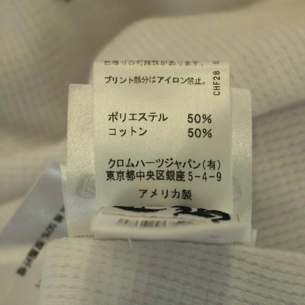 CHROME HEARTS(クロムハーツ) THERMAL L/S VINE DAGGER ヴァインダガー バックプリント サーマル 長袖Tシャツ カットソー ホワイト