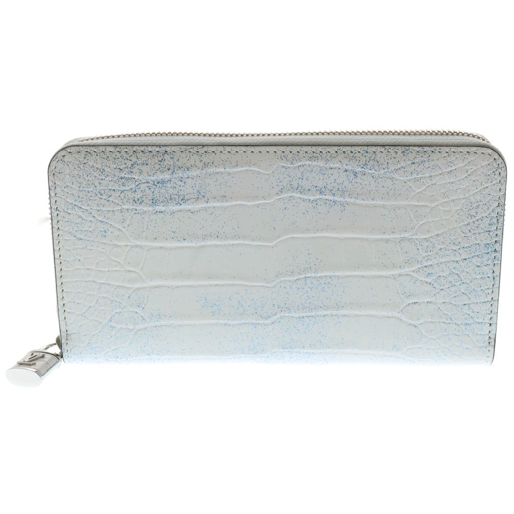 LOUIS VUITTON(ルイヴィトン) アリゲーター ラウンド ジッピーウォレット 長財布 ホワイト ICチップ有 N85485