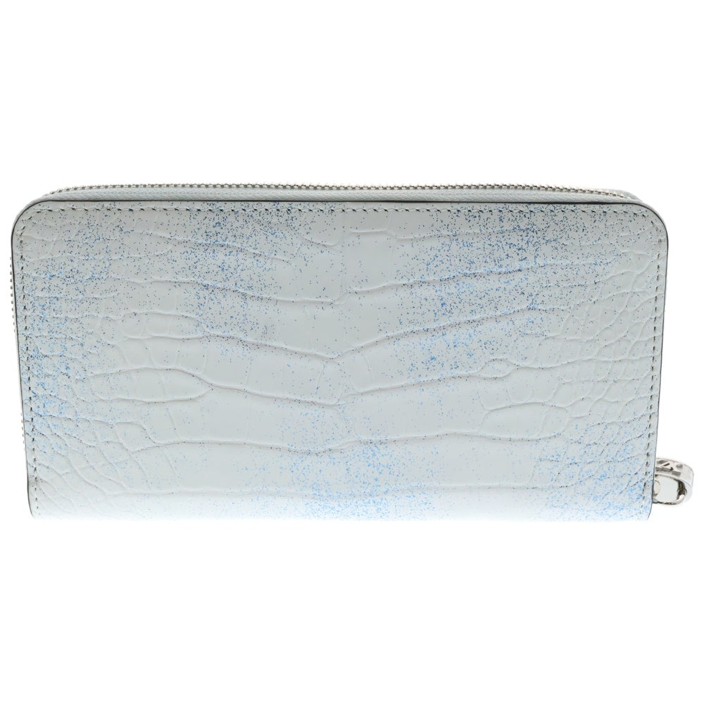 LOUIS VUITTON(ルイヴィトン) アリゲーター ラウンド ジッピーウォレット 長財布 ホワイト ICチップ有 N85485