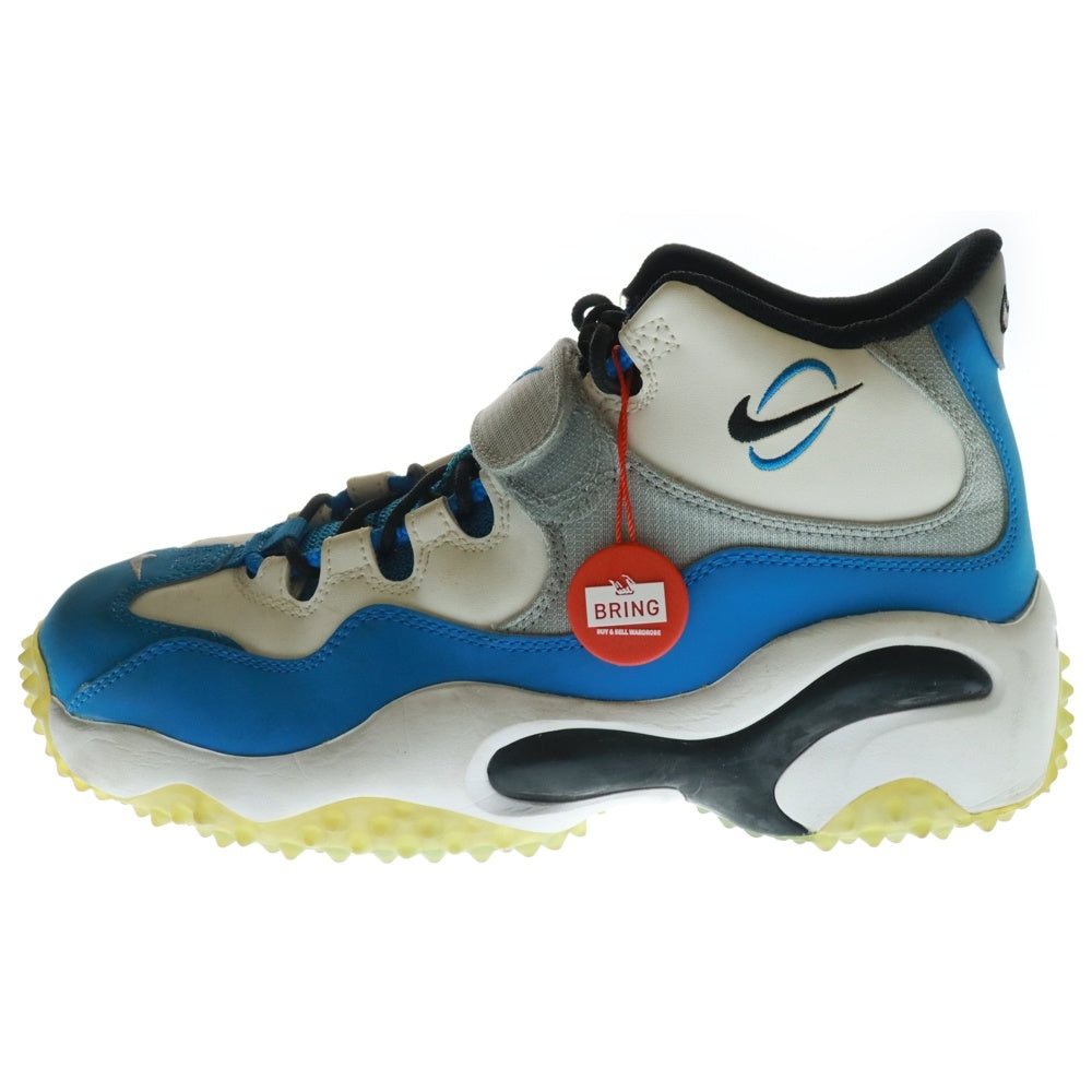 NIKE(ナイキ) AIR ZOOM TURF BARRY SANDERS 644104-100 エアズーム ターフ バリー サンダース ハイカットスニーカー ブルー/ホワイト US8.5/26.5cm
