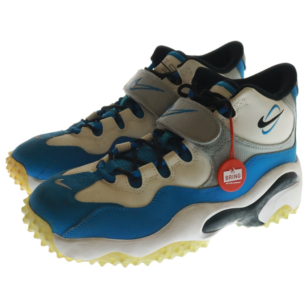 NIKE(ナイキ) AIR ZOOM TURF BARRY SANDERS 644104-100 エアズーム ターフ バリー サンダース ハイカットスニーカー ブルー/ホワイト US8.5/26.5cm