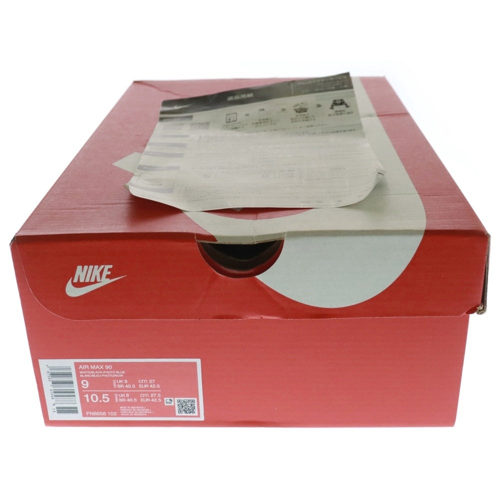 NIKE(ナイキ) AIR MAX 90 DETROIT LIONS FN6958-102 エアマックス 90 デトロイト ライオンズ ローカットスニーカー ホワイト/ブルー US9/27cm
