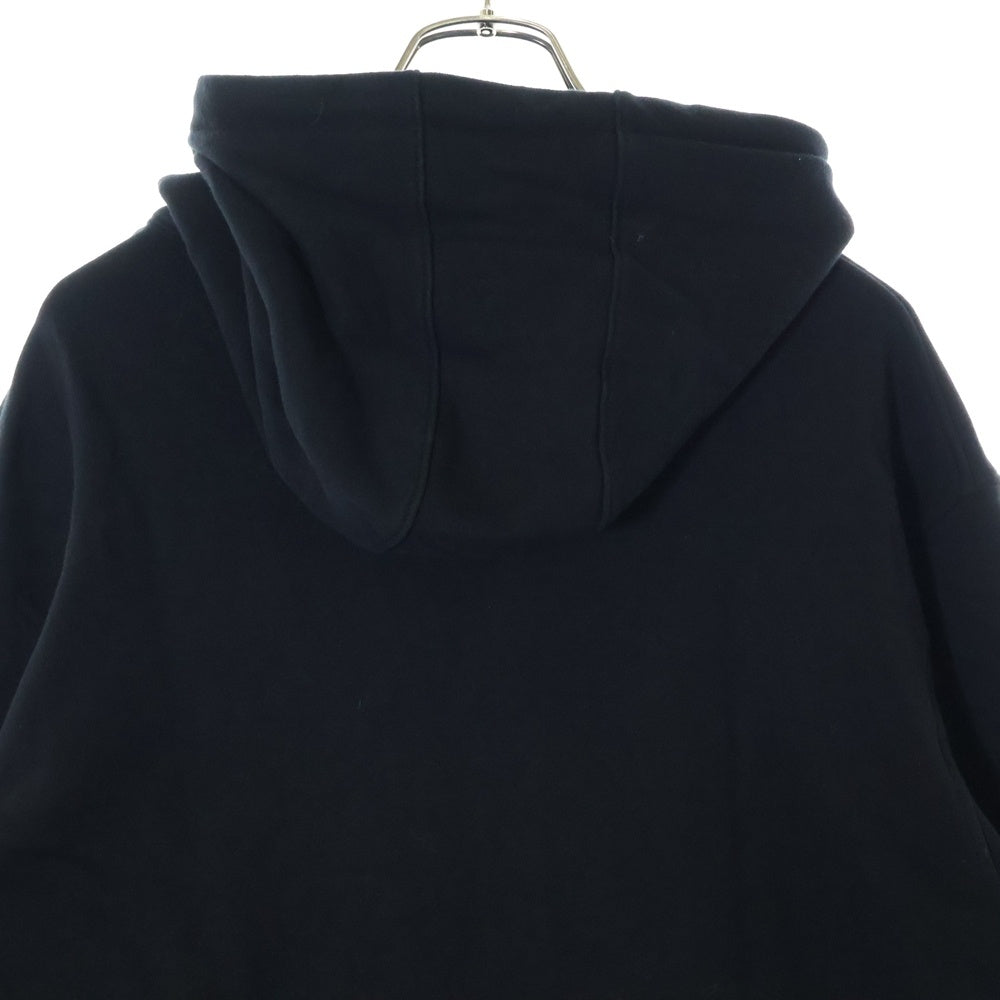 WILDSIDE YOHJI YAMAMOTO(ワイルドサイド ヨウジ ヤマモト) Embroidery Dahlia Zip Hoodie フロント刺繍 ジップアップパーカー フーディー ブラック WS-T79-006