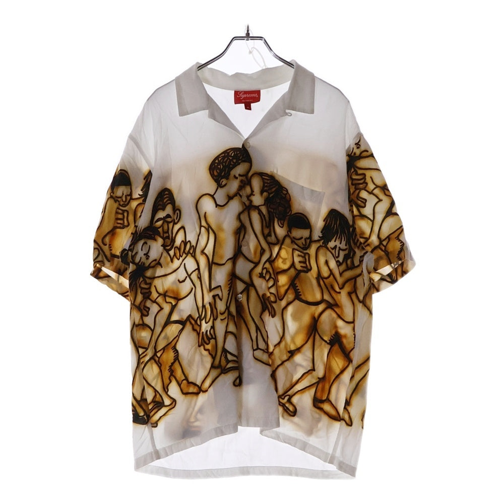 SUPREME(シュプリーム) 21SS Dancing Rayon S/S Shirt ダンシング レーヨン 半袖シャツ ホワイト