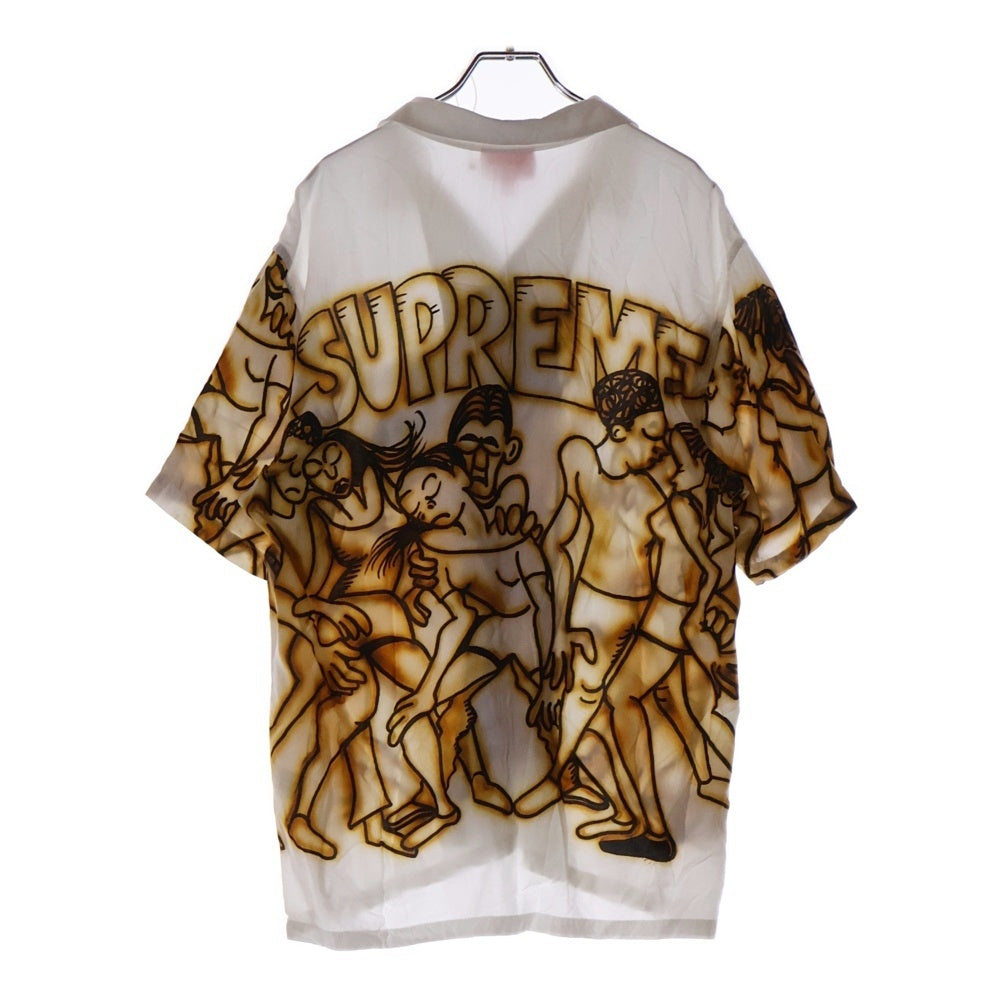 SUPREME(シュプリーム) 21SS Dancing Rayon S/S Shirt ダンシング レーヨン 半袖シャツ ホワイト