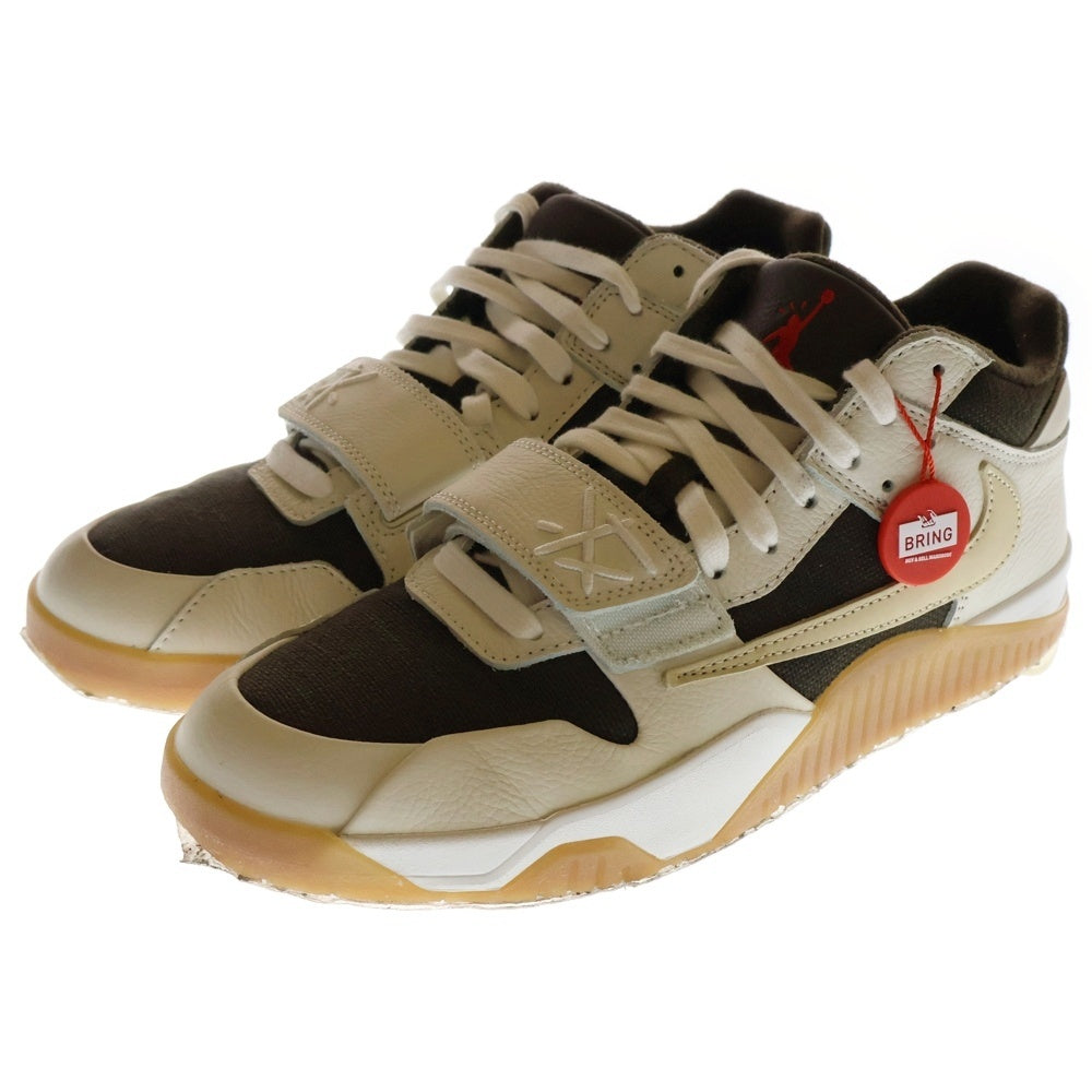NIKE(ナイキ) ×TRAVIS SCOTT JORDAN JUMPMAN JACK FZ8117-100 トラヴィススコット ジョーダン ジャンプマン ローカットスニーカー ホワイト/ブラウン US10.5/28.5cm