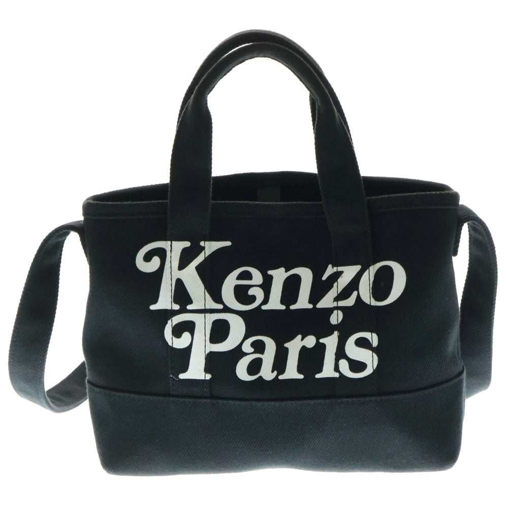 KENZO(ケンゾー) × Verdy ヴェルディ ロゴプリント スモールトートバッグ ブラック SU0263-FE6