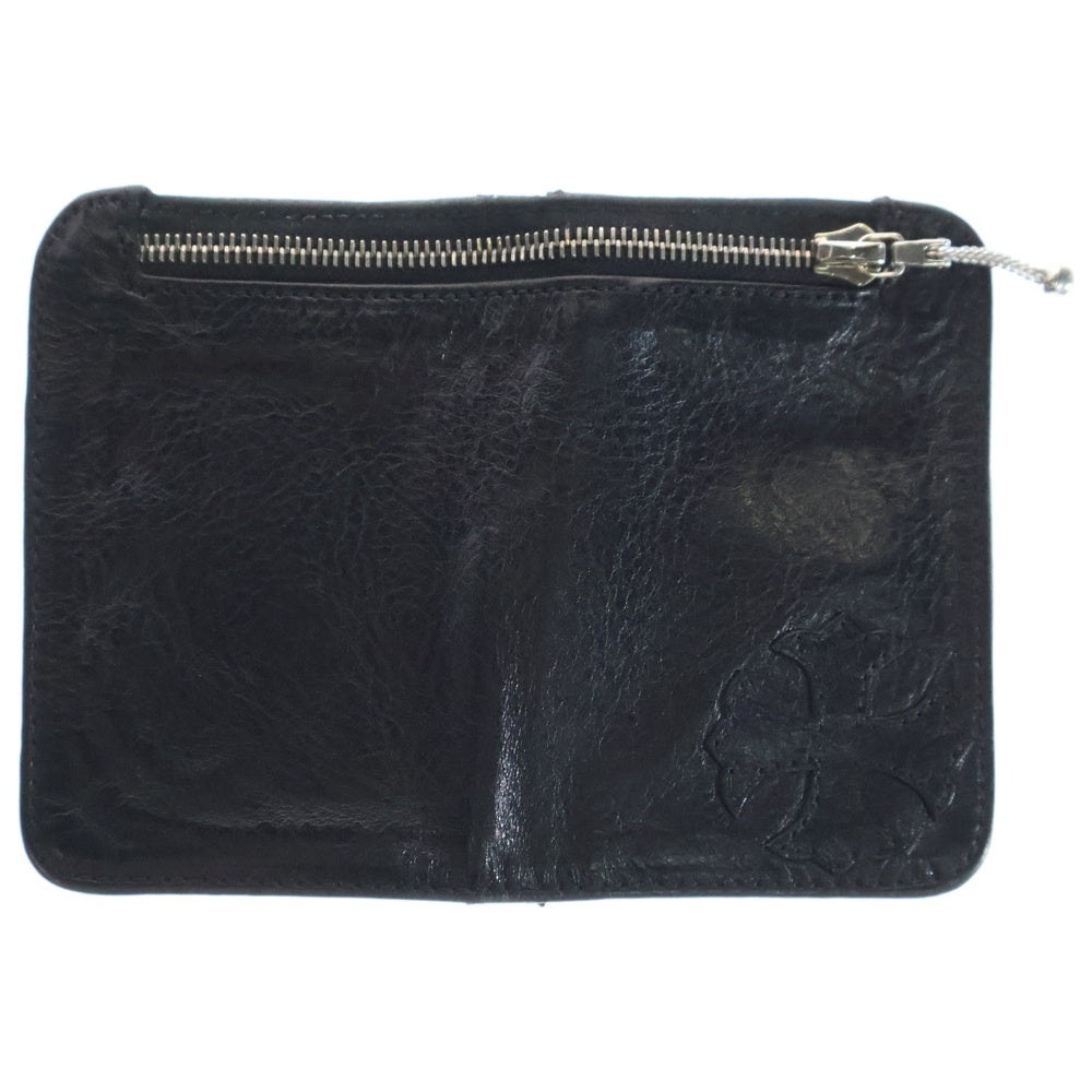 CHROME HEARTS(クロムハーツ) BABY BANK ROBBER ベイビー バンクローバーコインパース付き レザーウォレット 財布 ブラック