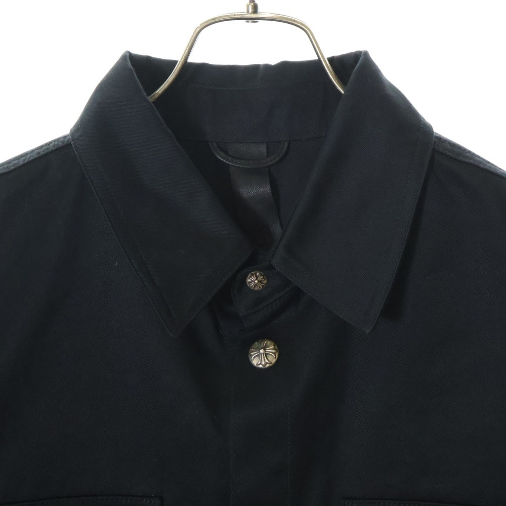 CHROME HEARTS(クロムハーツ) WORK DOG クロスパッチ付きデニムワークドッグデニムジャケット ブラック