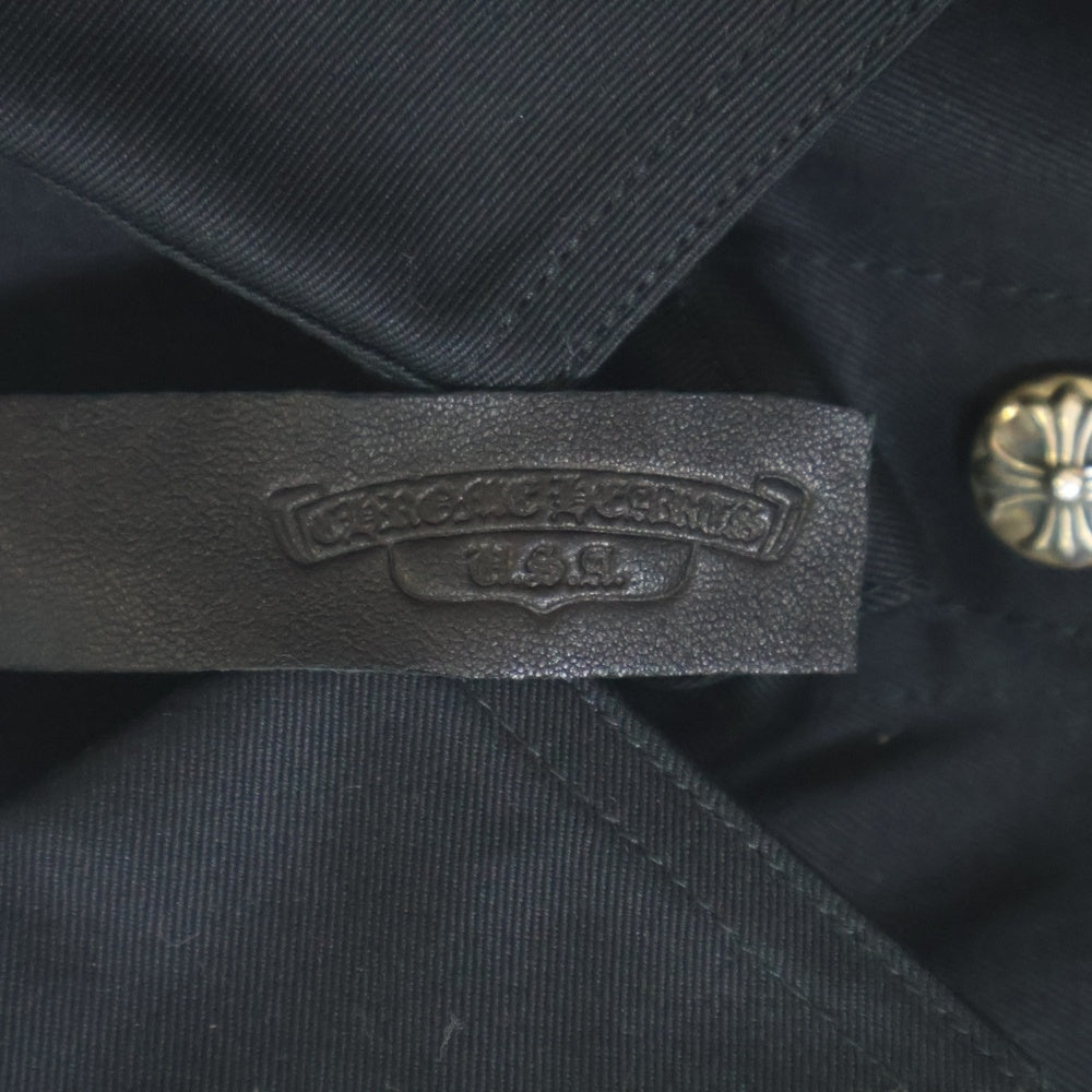 CHROME HEARTS(クロムハーツ) WORK DOG クロスパッチ付きデニムワークドッグデニムジャケット ブラック