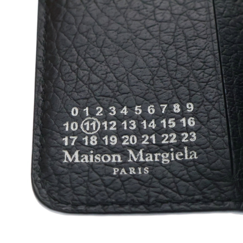 Maison Margiela 11(メゾンマルジェラ11) 4ステッチ 6連 レザーキーケース ブラック SA3UA0001