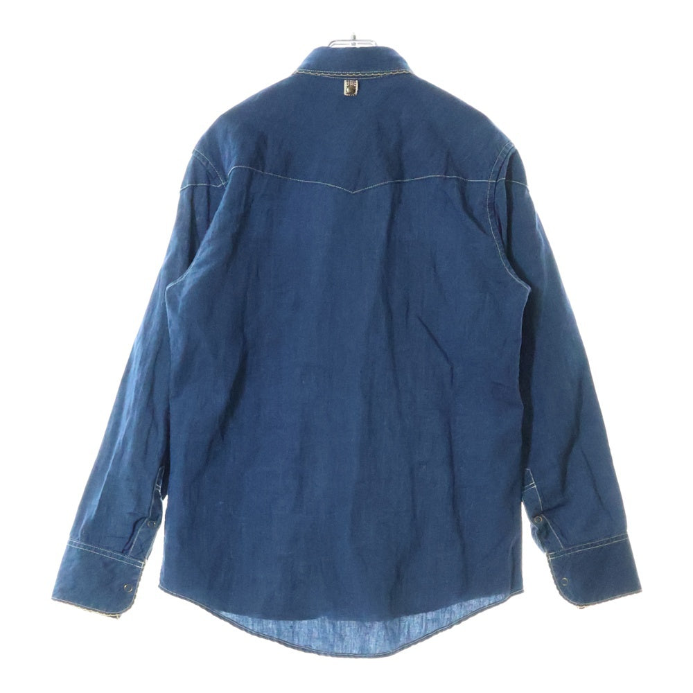 VISVIM(ヴィスヴィム) 13AW FOUR CORNERS SHIRT CHAMBRAY フォーコーナーズ ウエスタン長袖シャツ インディゴ 0113205007011