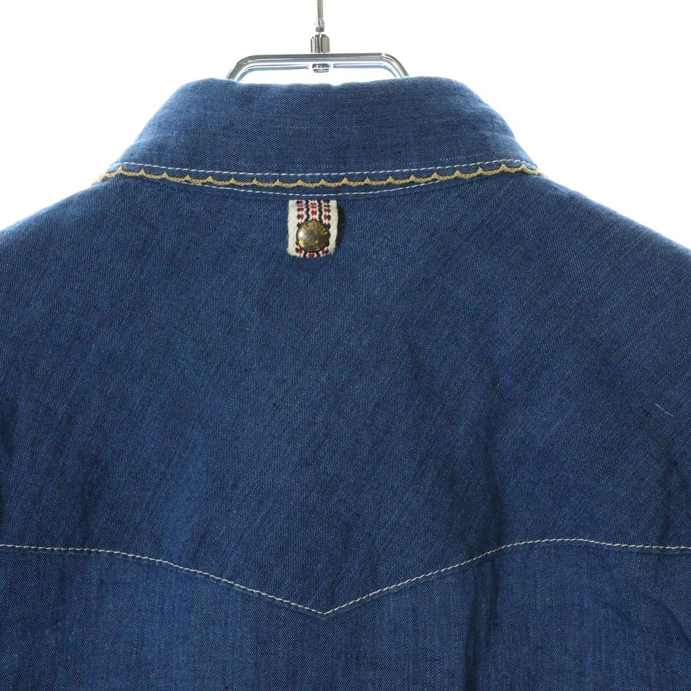 VISVIM(ヴィスヴィム) 13AW FOUR CORNERS SHIRT CHAMBRAY フォーコーナーズ ウエスタン長袖シャツ インディゴ 0113205007011