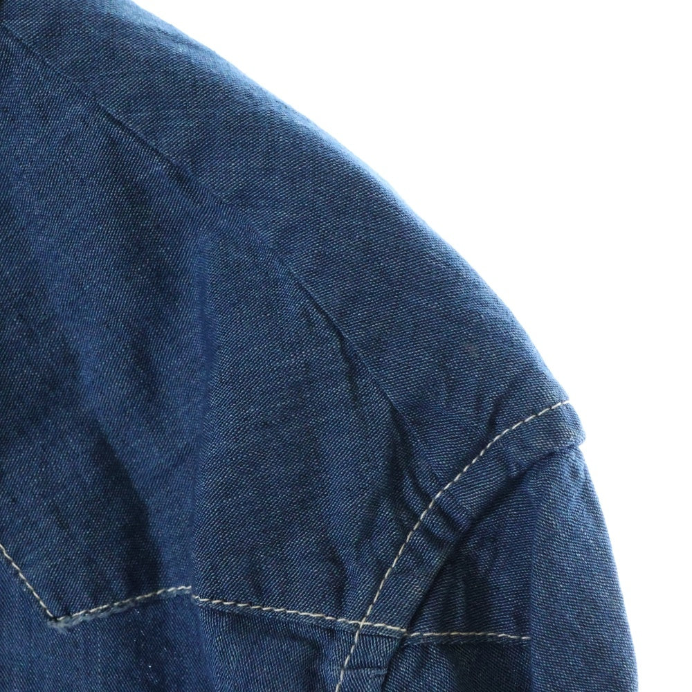 VISVIM(ヴィスヴィム) 13AW FOUR CORNERS SHIRT CHAMBRAY フォーコーナーズ ウエスタン長袖シャツ インディゴ 0113205007011