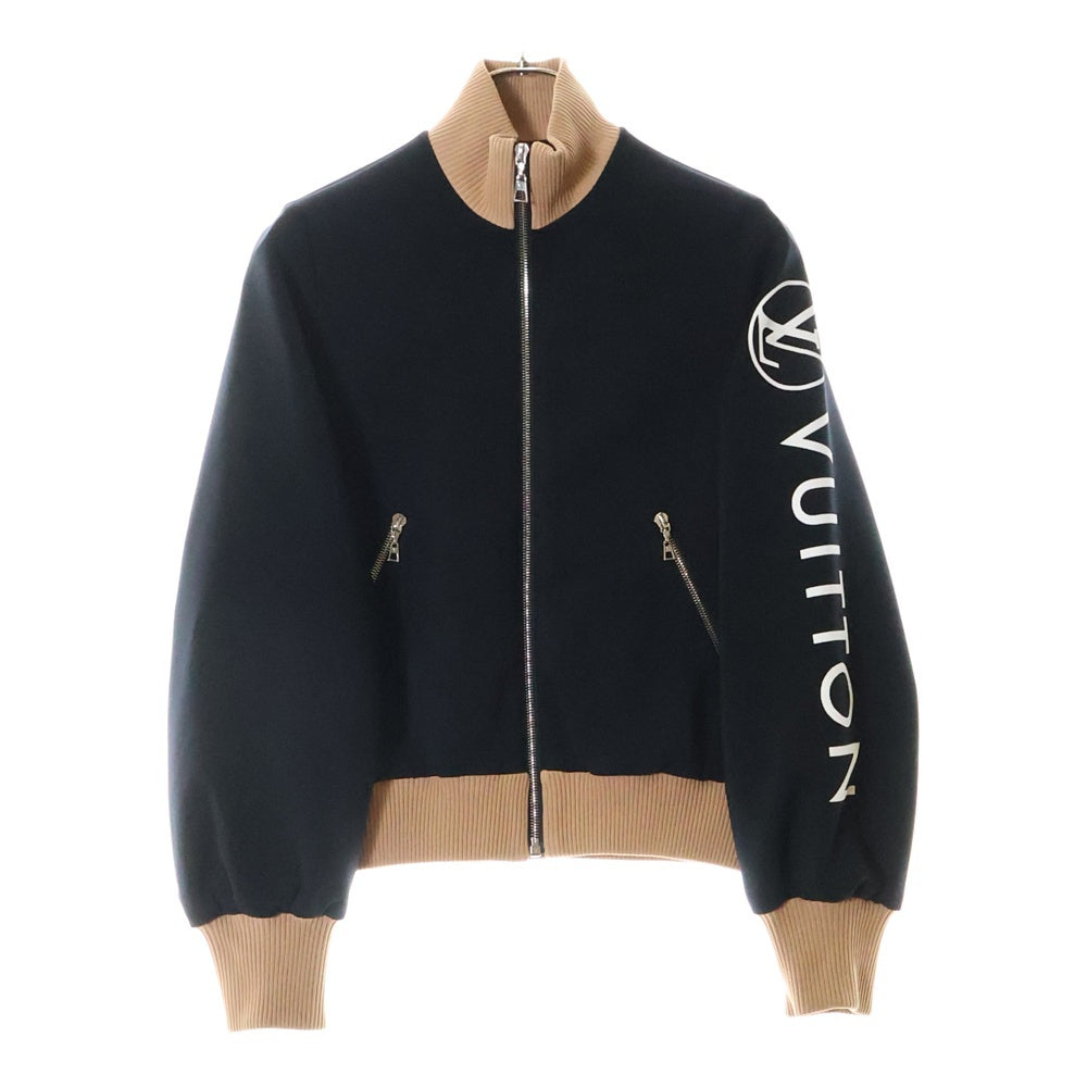 LOUIS VUITTON(ルイヴィトン) 21AW アームロゴ トラック ジャケット レディース ネイビー/ベージュ RW212W NHY FLJA22