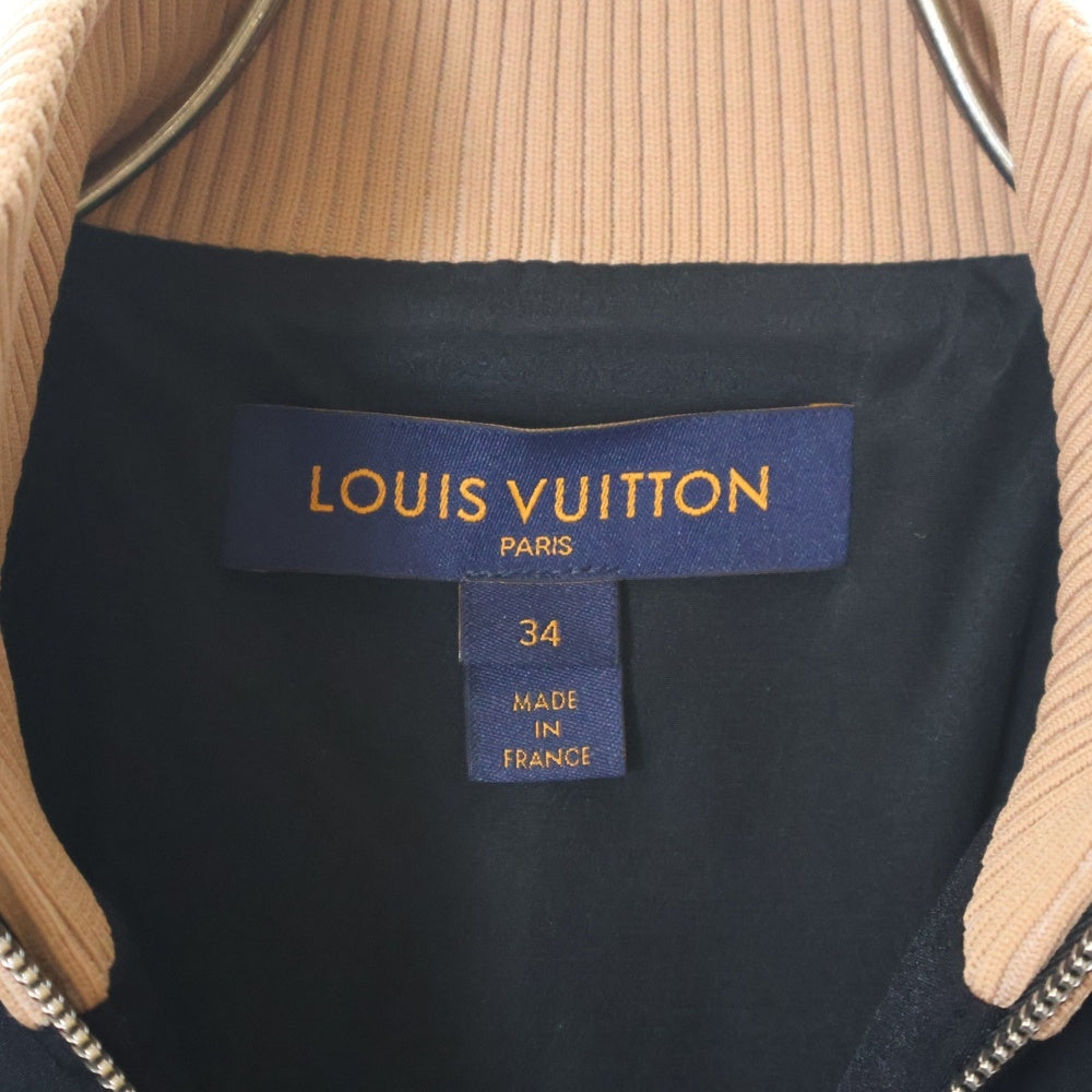 LOUIS VUITTON(ルイヴィトン) 21AW アームロゴ トラック ジャケット レディース ネイビー/ベージュ RW212W NHY FLJA22