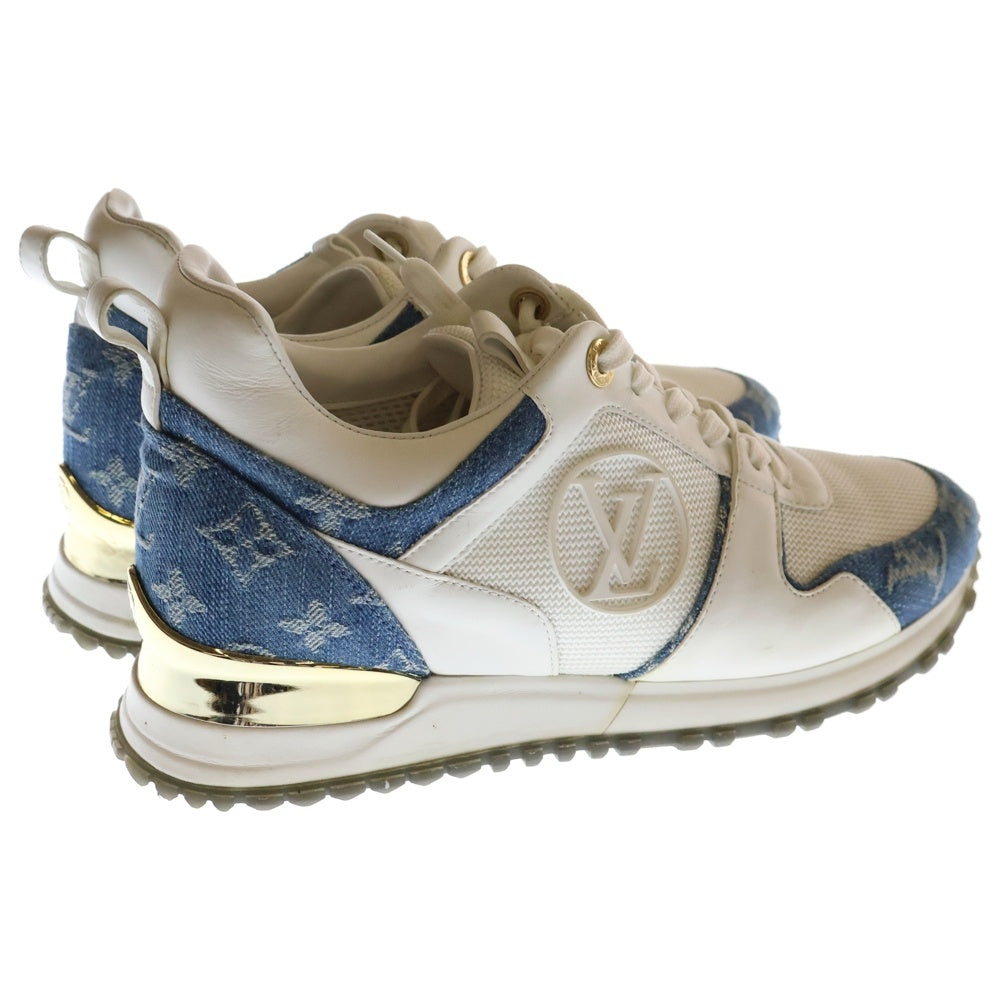 LOUIS VUITTON(ルイヴィトン) ランアウェイライン モノグラム デニム ローカットスニーカー ホワイト レディース 1A4WP1 NV0179