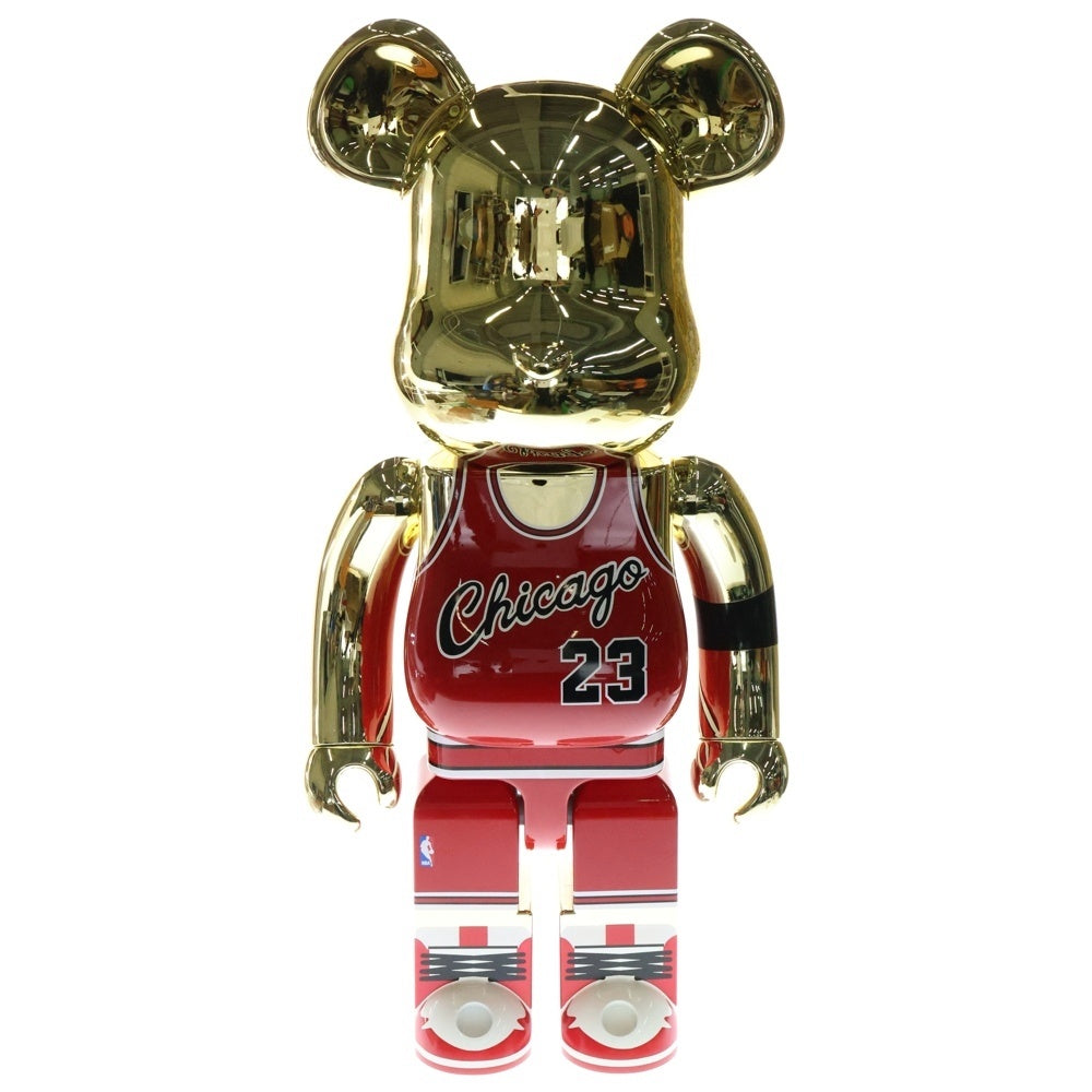 BE@RBRICK(ベアブリック) ×Michael Jordan 1985 ROOKIE JERSEY 1000% マイケル ジョーダン 1985 ルーキー ジャージー フィギュア 人形 ゴールド/レッド