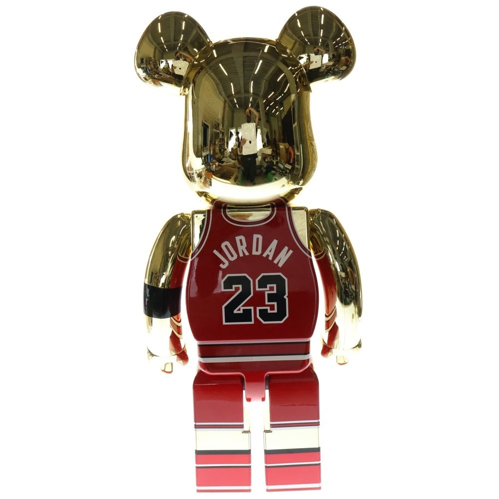 BE@RBRICK(ベアブリック) ×Michael Jordan 1985 ROOKIE JERSEY 1000% マイケル ジョーダン 1985 ルーキー ジャージー フィギュア 人形 ゴールド/レッド